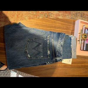 Pair of Mens Mother Denim jeans. Style: The Chaser Ankle Cuff Fray.